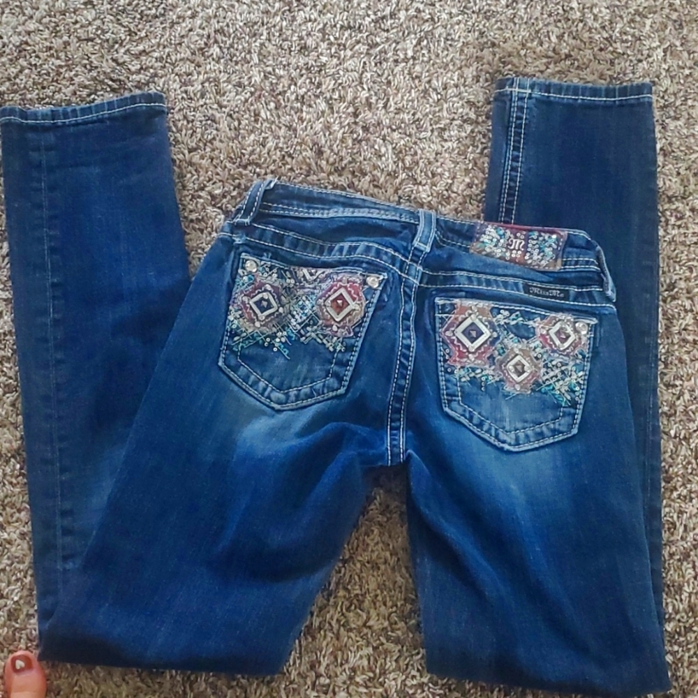 Girls size 12 Miss Me skinny jeans